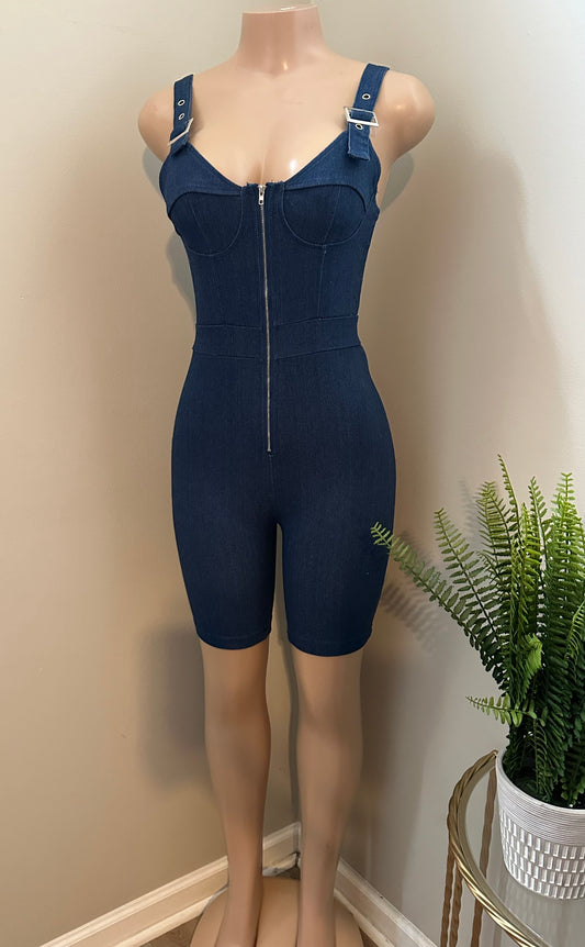 Blue Jean Short Set